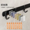 Space aluminum hook, bathroom door without drilling, rear hanger, load-bearing strong adhesive, kitchen and toilet wall towel hook Specification image